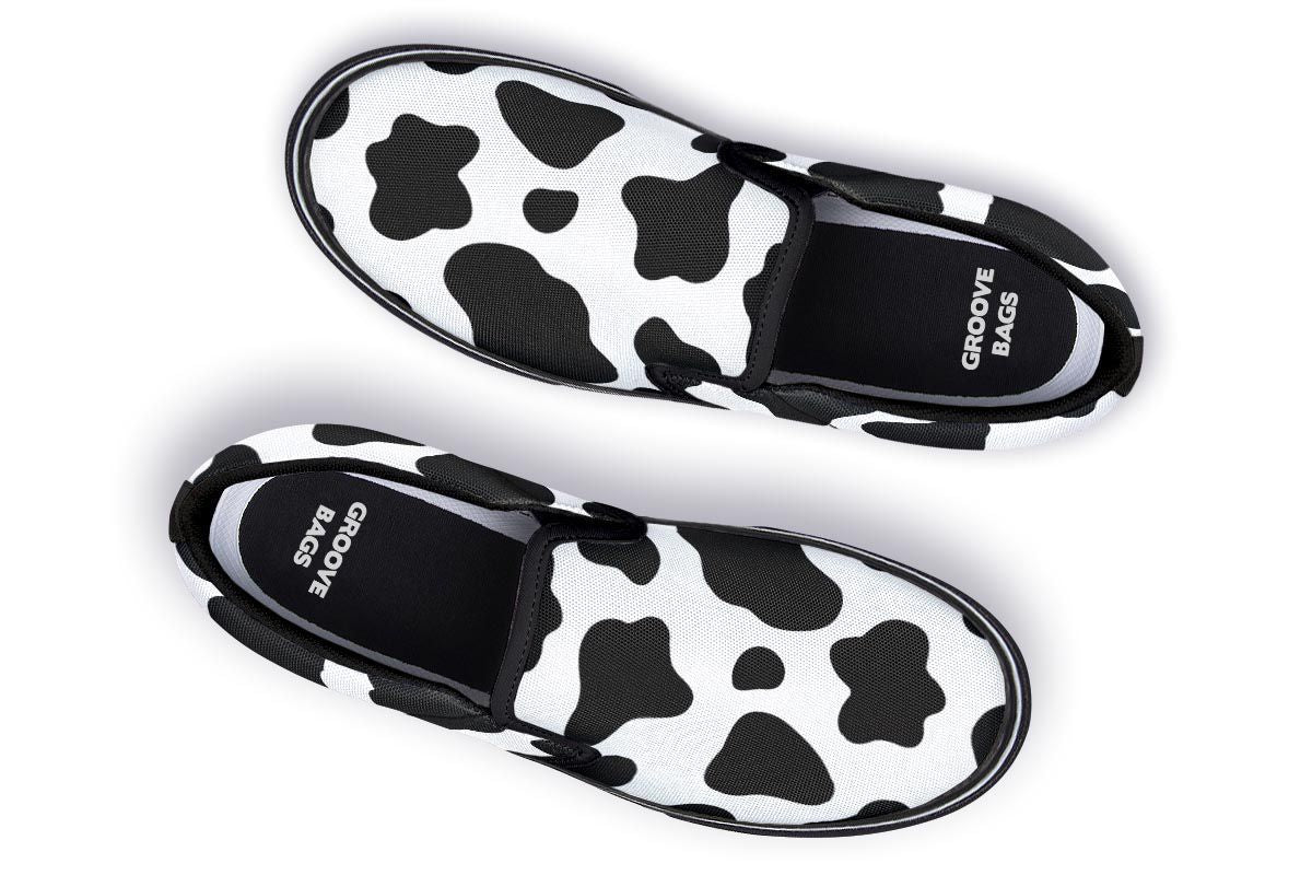 Cow Print Slip-On Shoes