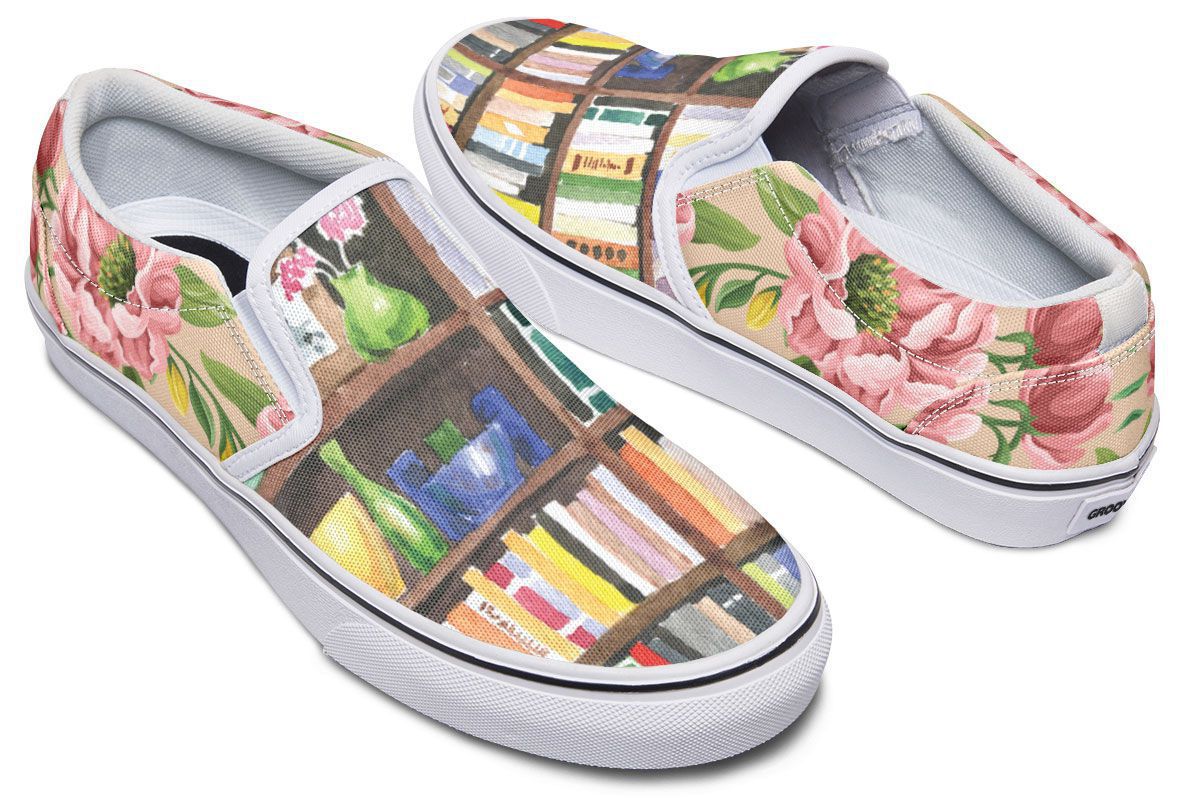 Cozy Library Nook Slip-On Shoes