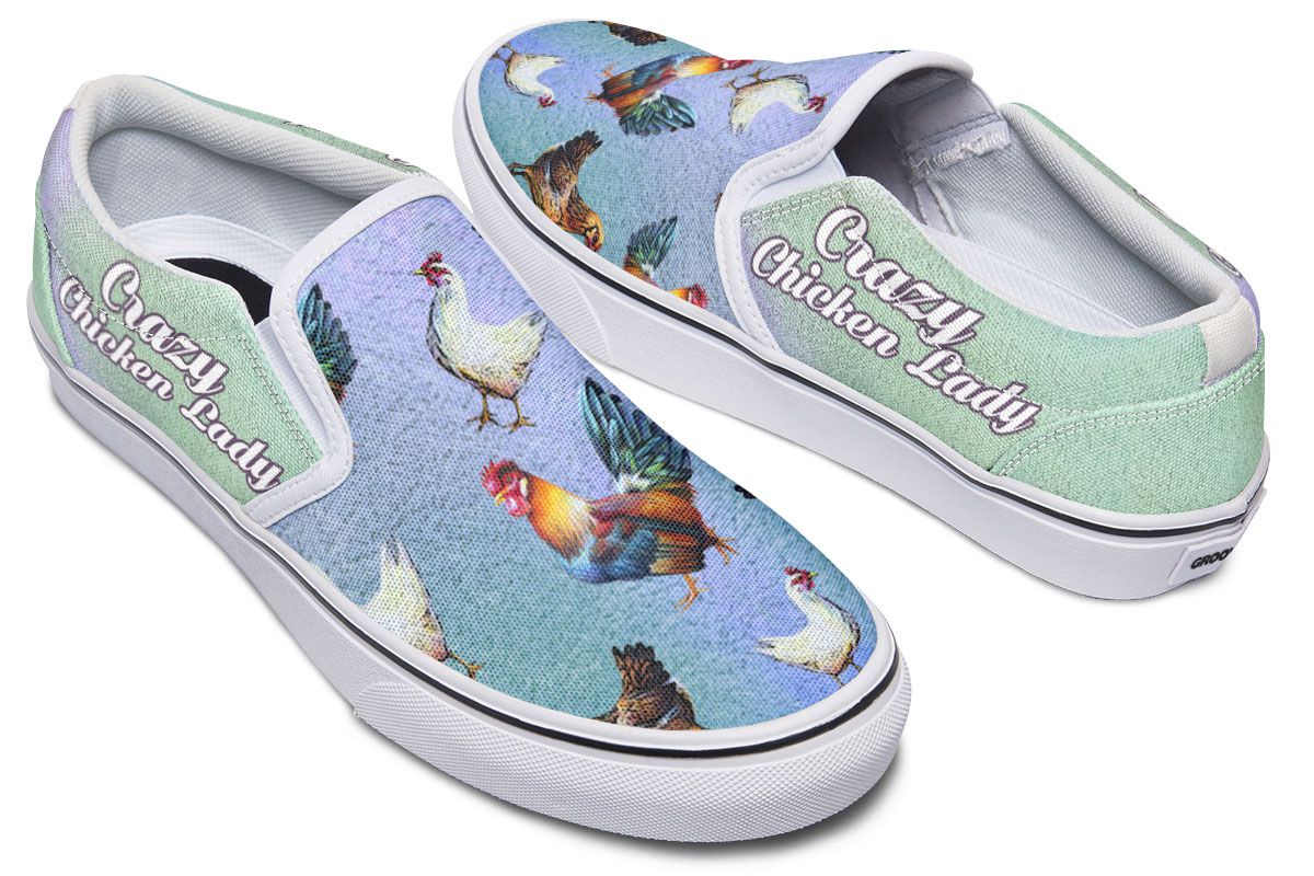 Crazy Chicken Slip-On Shoes