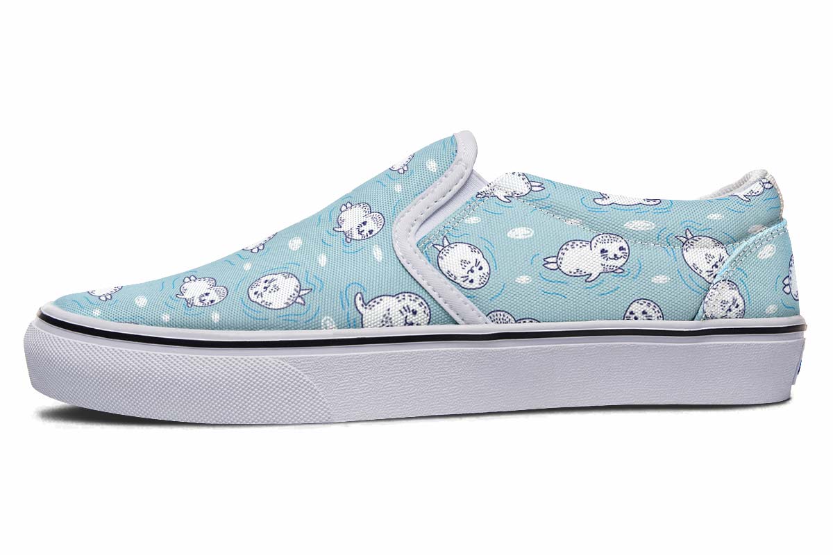 Cute Seals Slip-On Shoes