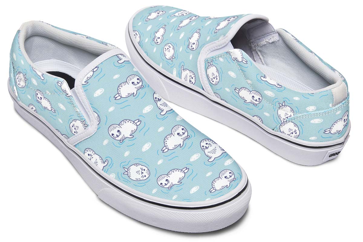 Cute Seals Slip-On Shoes