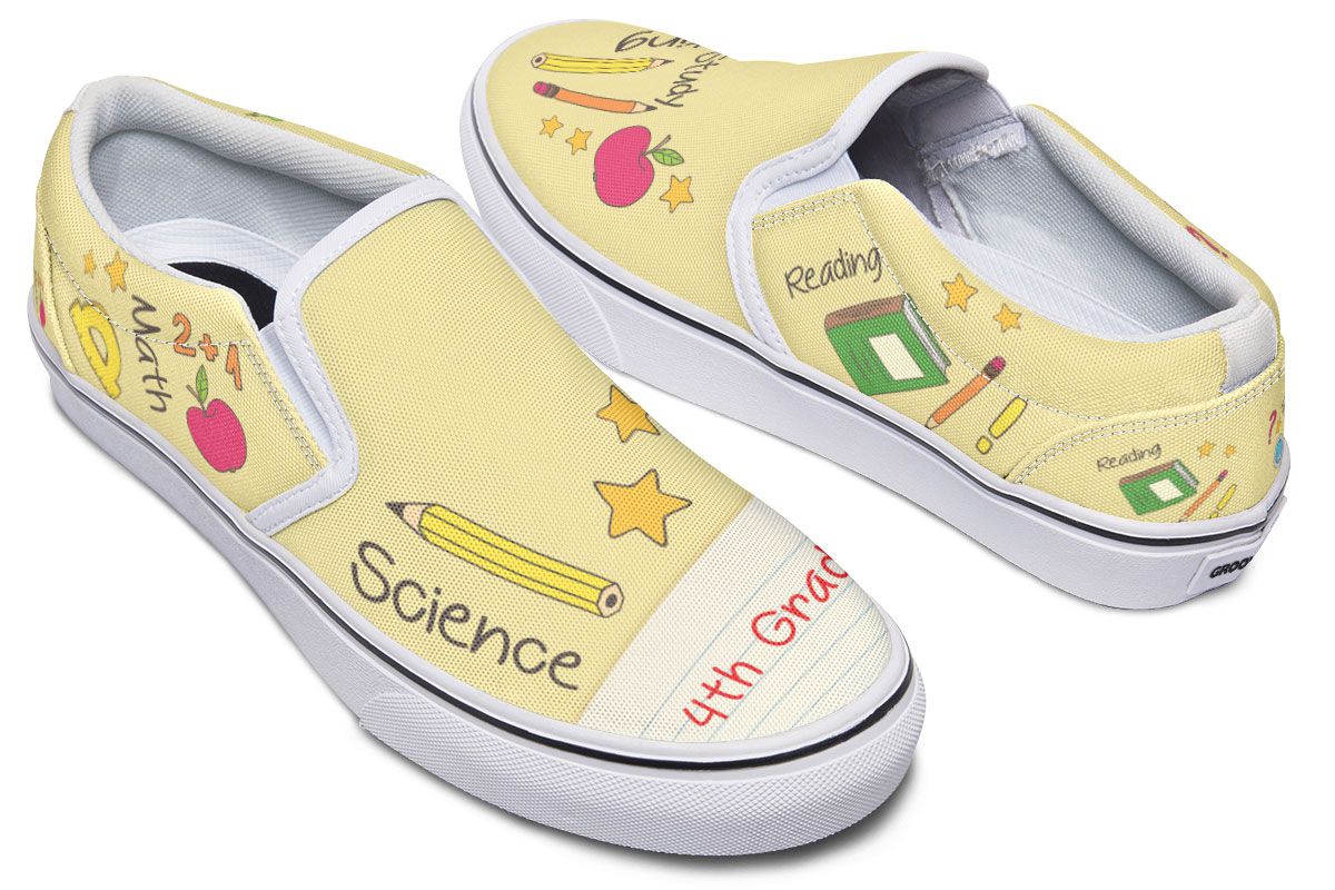 Elementary School Teacher Shoes 4th Grade Slip-On Shoes