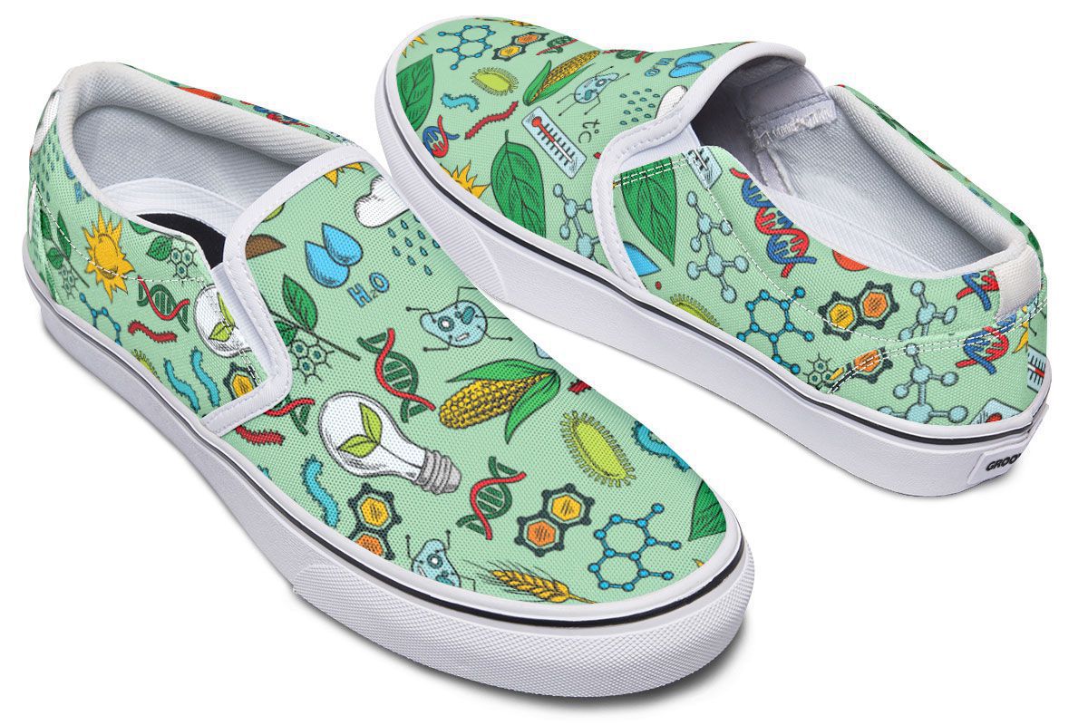Environmental Green Slip-On Shoes