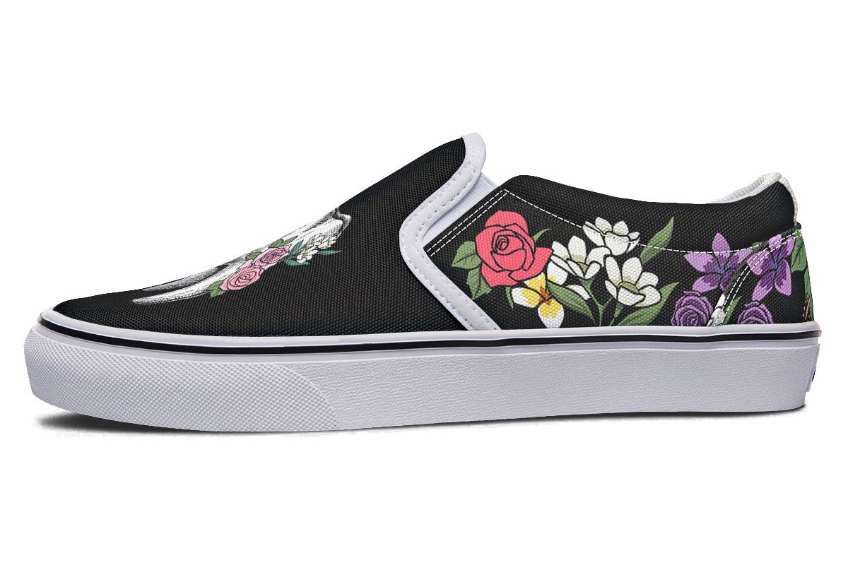 Floral Anatomy Tooth Slip-On Shoes