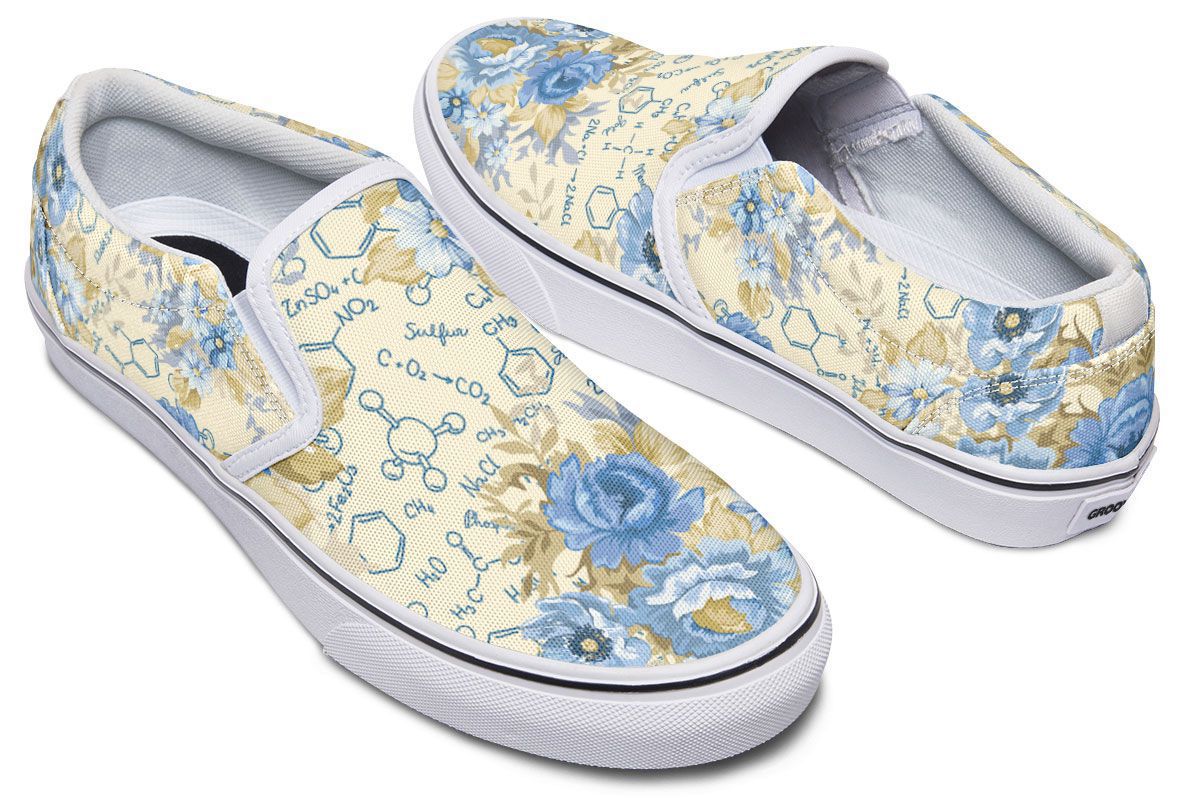 Floral Chemistry Slip-On Shoes