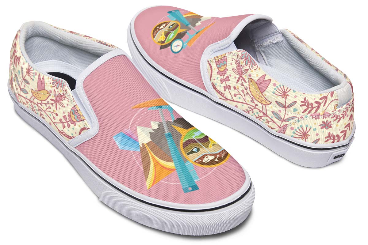 Floral Geology Slip-On Shoes