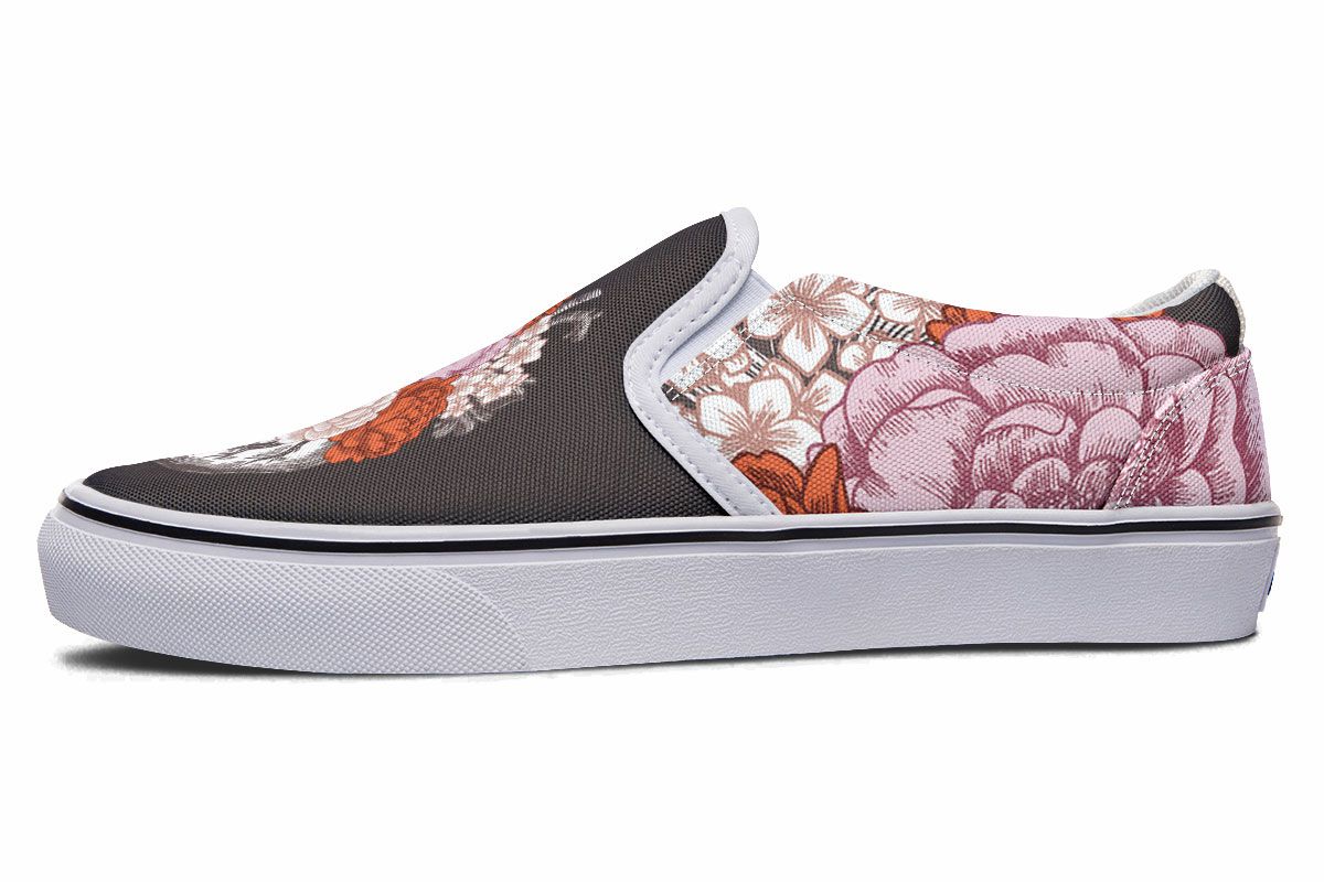 Floral Heart Slip-On Shoes