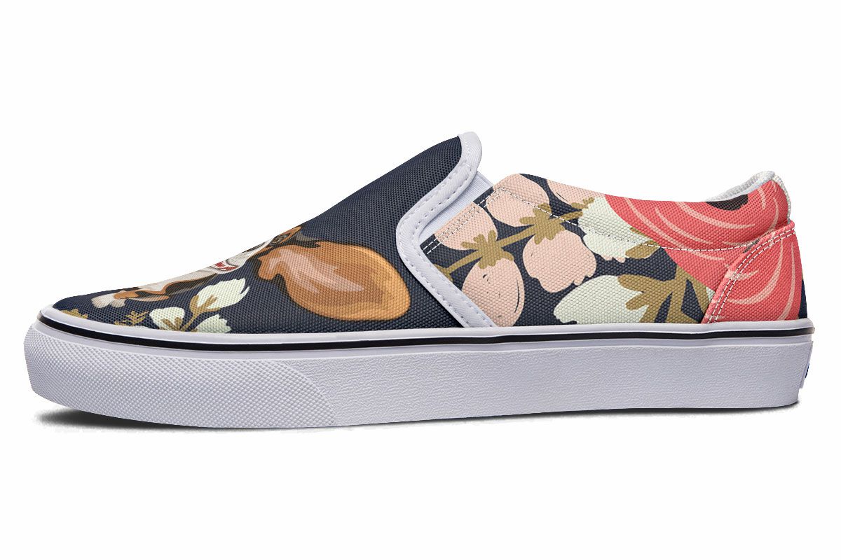 Floral Hound Slip-On Shoes