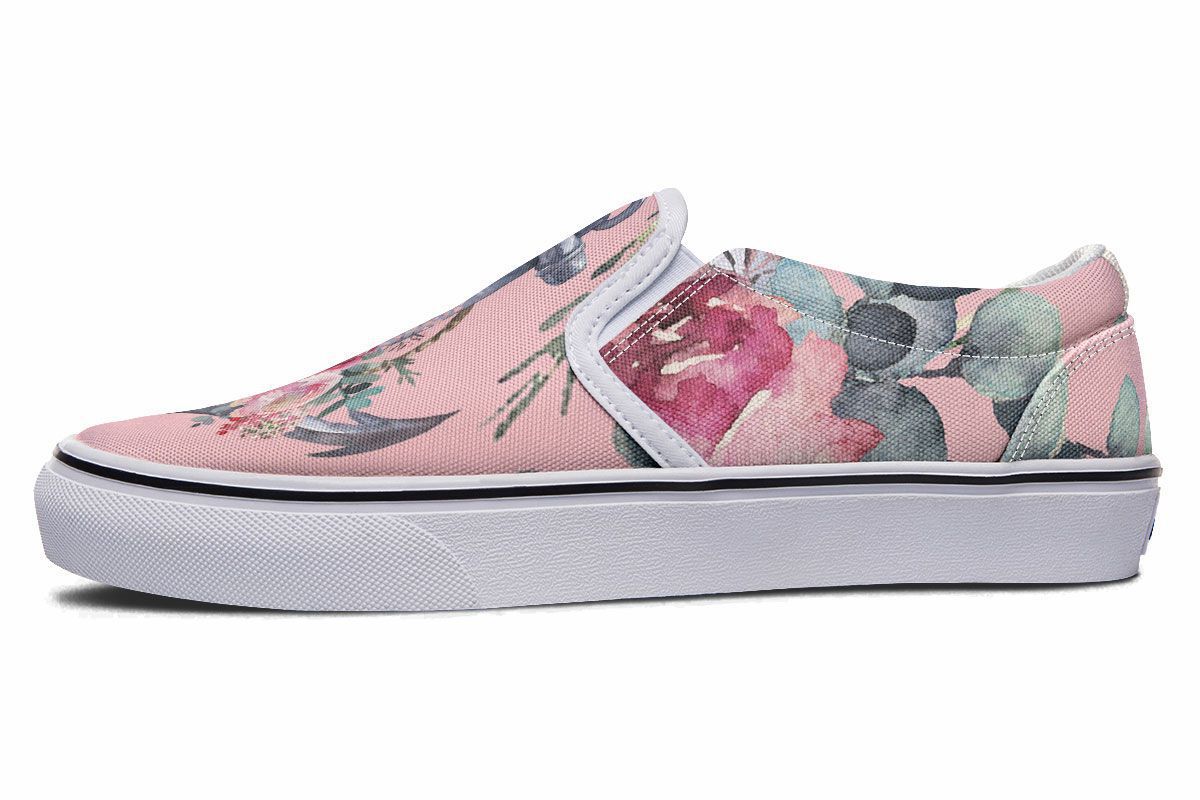 Floral Sailor Slip-On Shoes