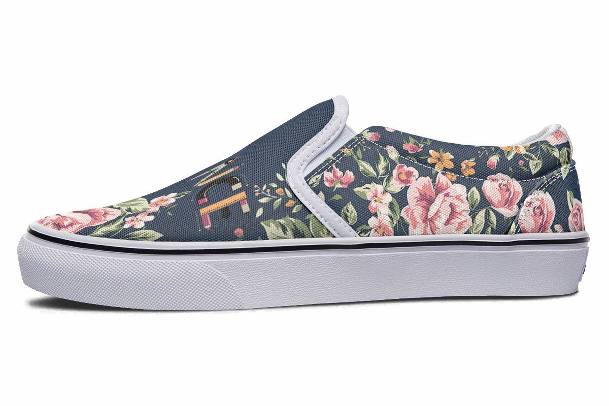 Floral Science Slip-On Shoes