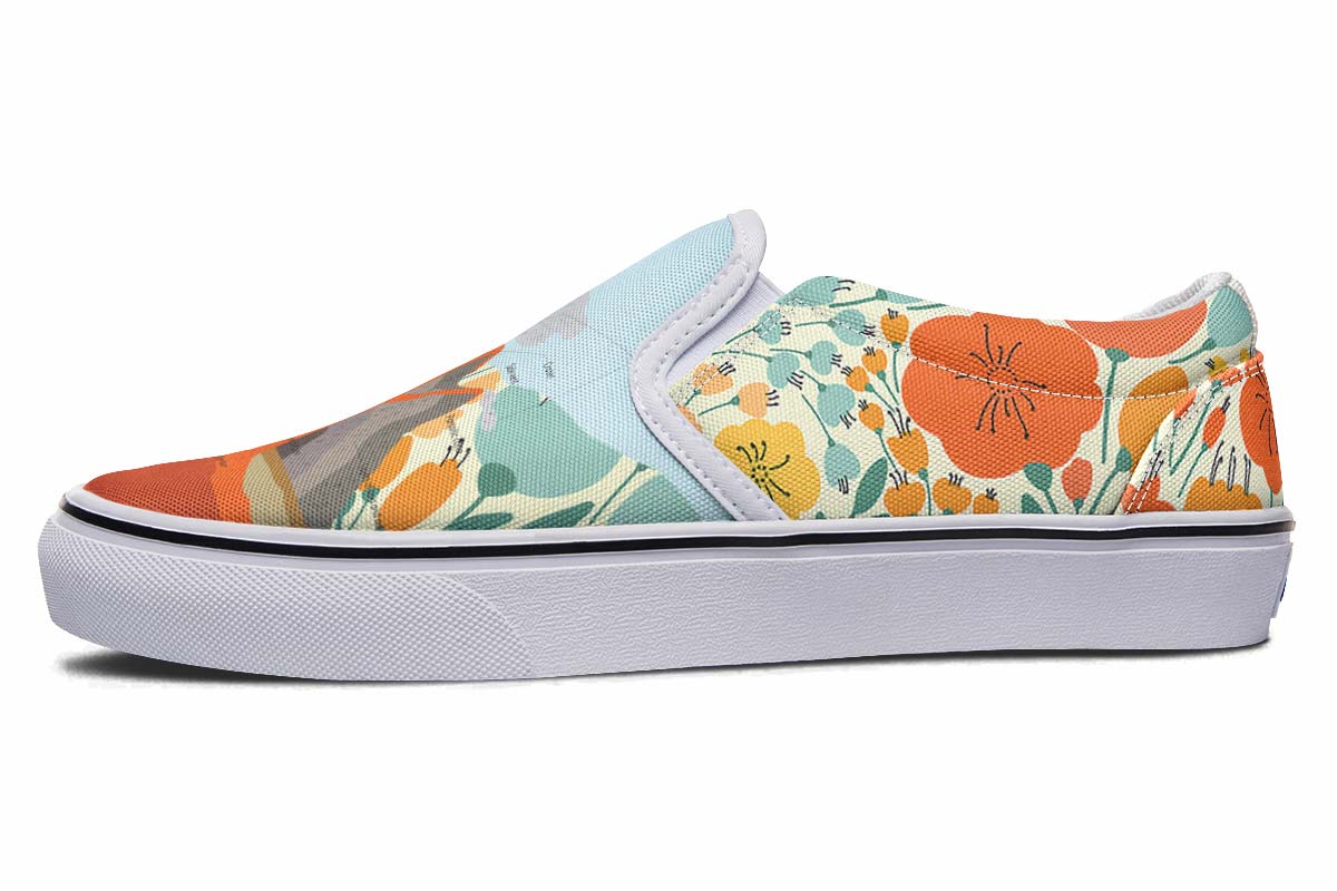 Floral Volcano Slip-On Shoes