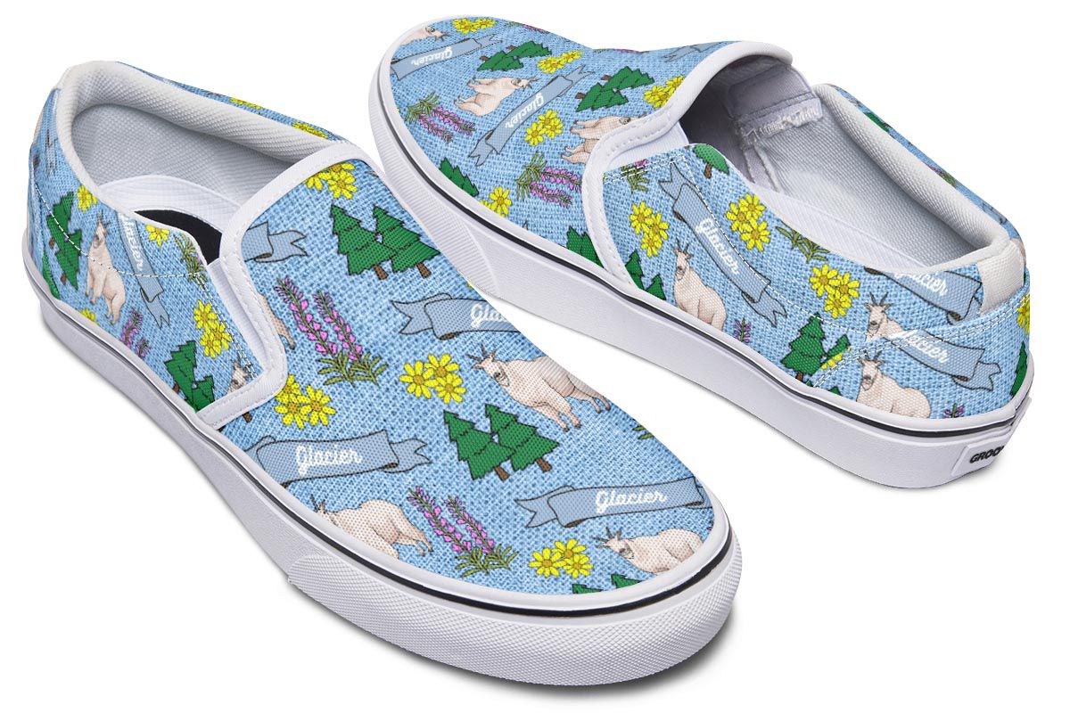 Glacier Pattern Slip-On Shoes