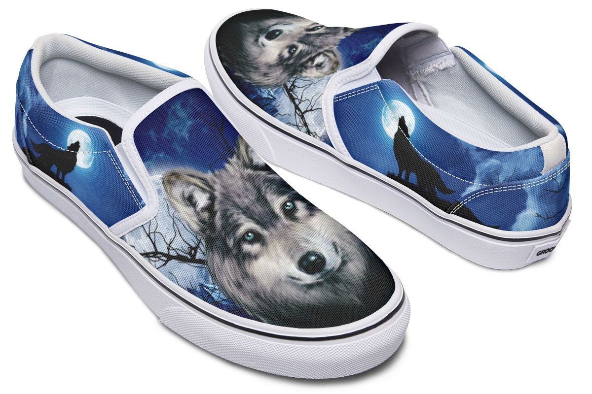 Grey Wolf Slip-On Shoes