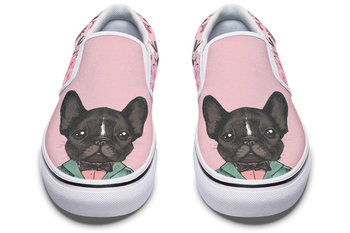 Handsome French Bulldog Slip-On Shoes