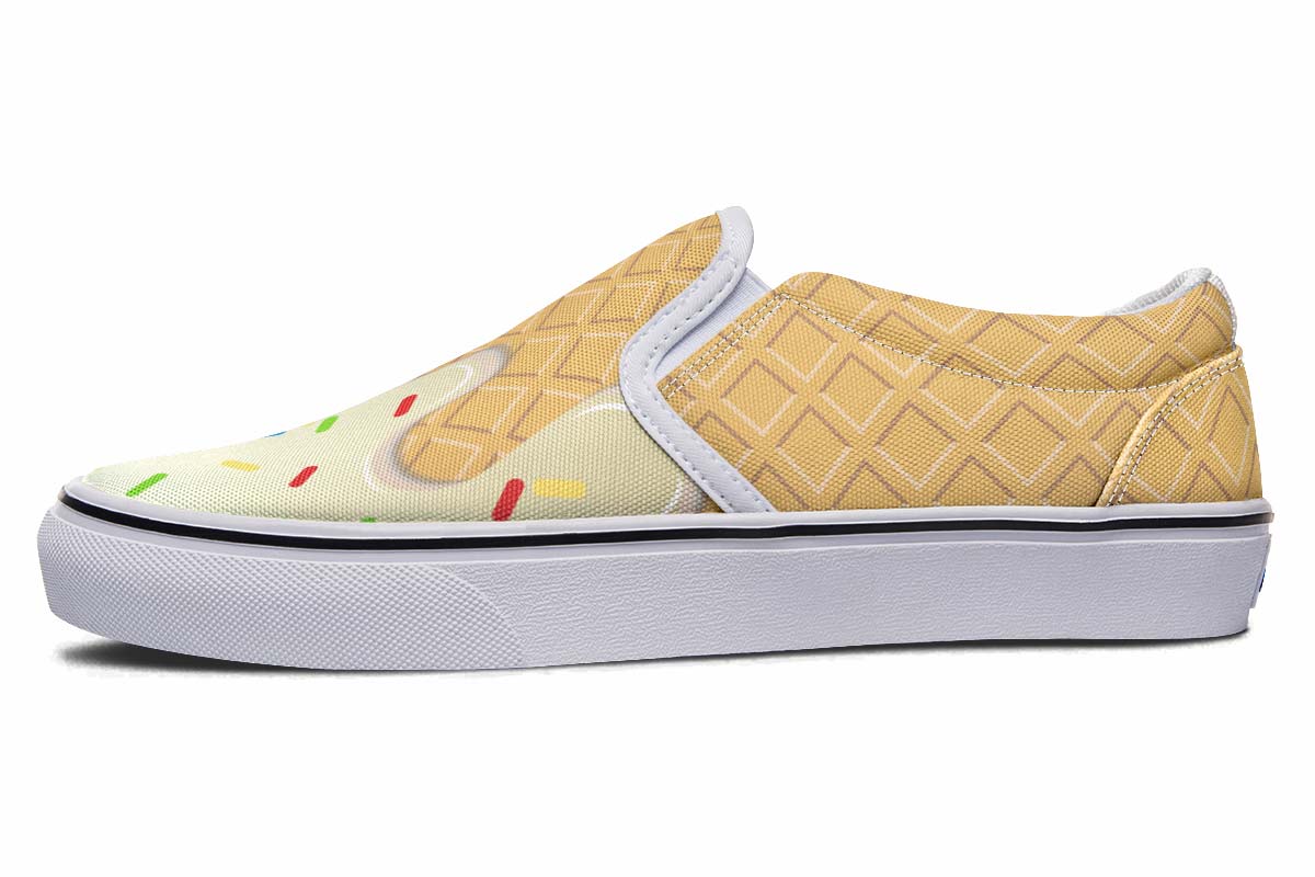 Ice Cream Cone Slip-On Shoes