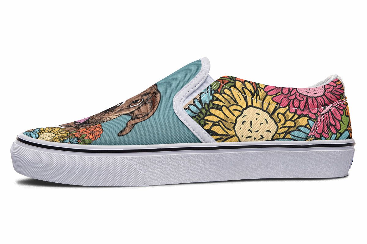 Illustrated Boxer Slip-On Shoes