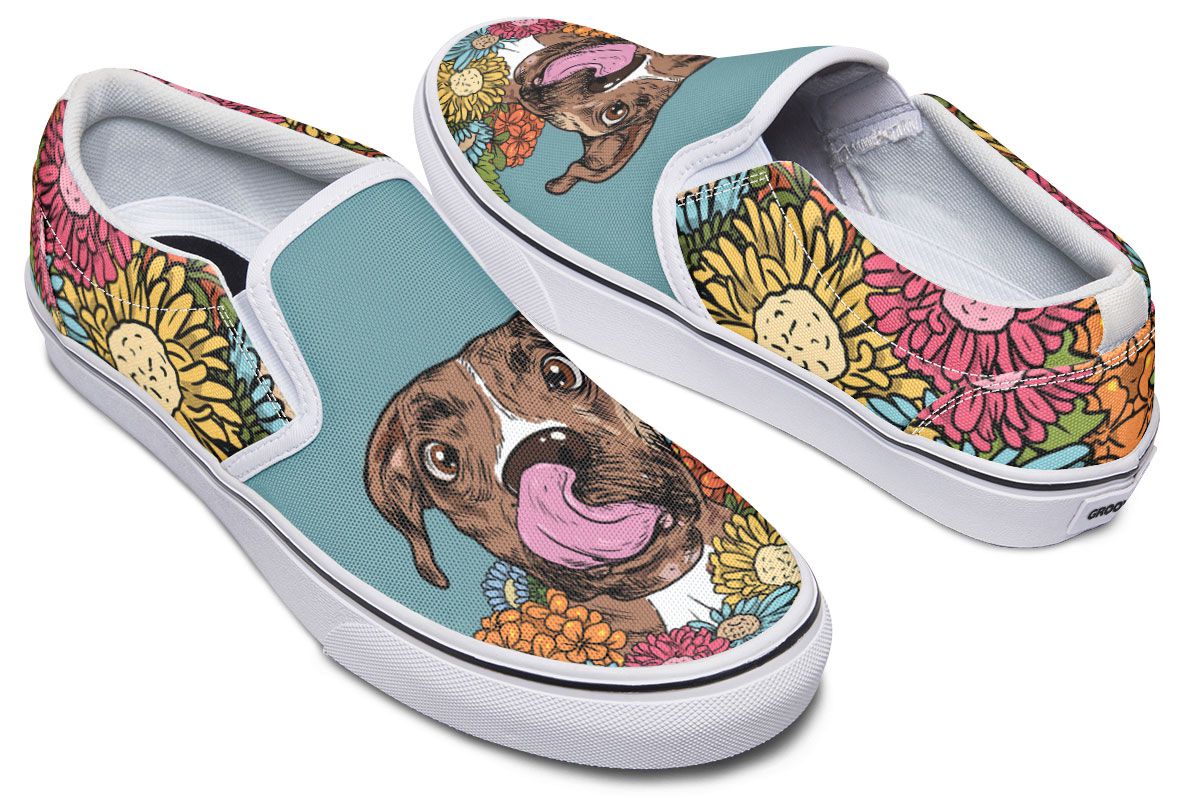 Illustrated Boxer Slip-On Shoes