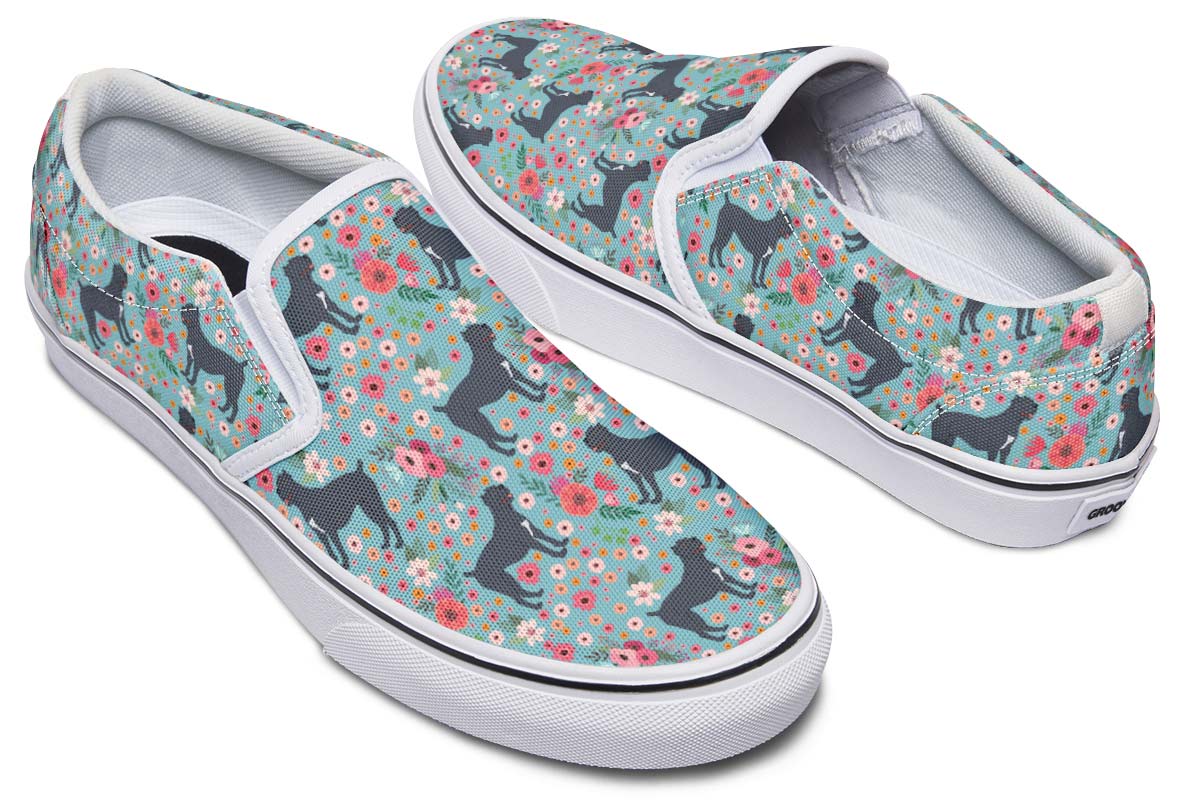 Illustrated Cane Corso Slip-On Shoes