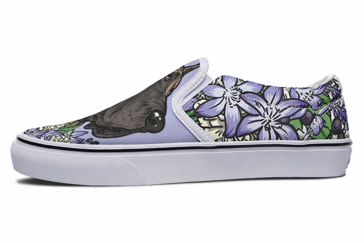 Illustrated Great Dane Slip-On Shoes
