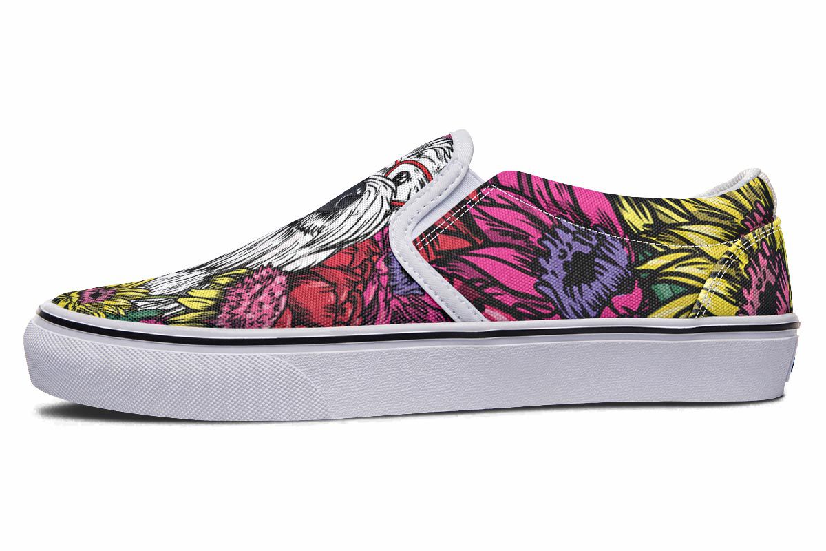 Illustrated Westie Slip-On Shoes