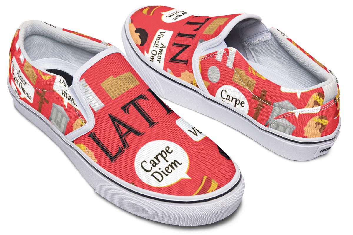 Latin Language Slip-On Shoes
