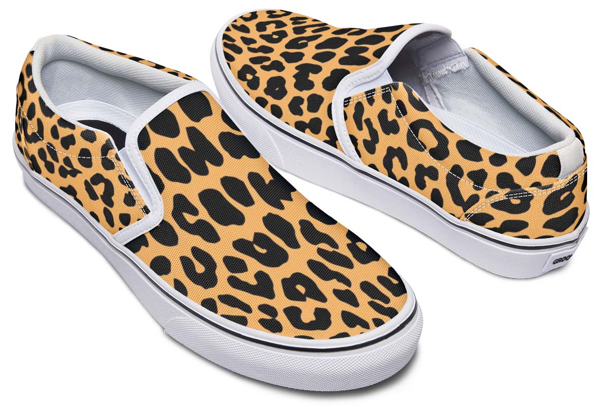 Leopard Print Slip-On Shoes