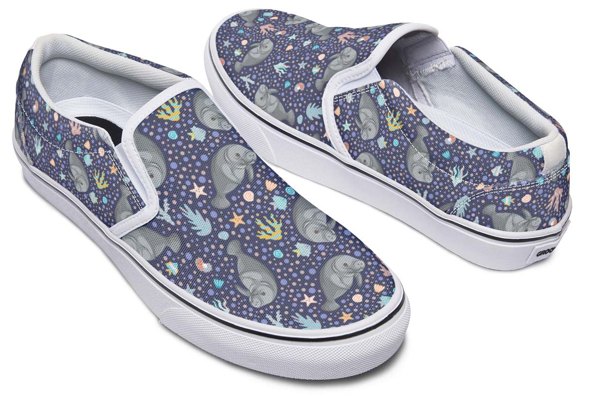 Manatee Party Slip-On Shoes
