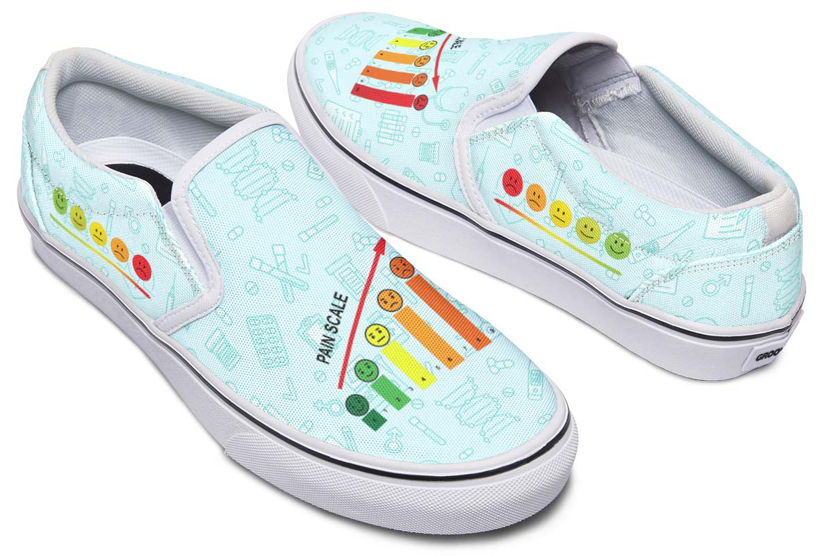 Pain Scale Slip-On Shoes