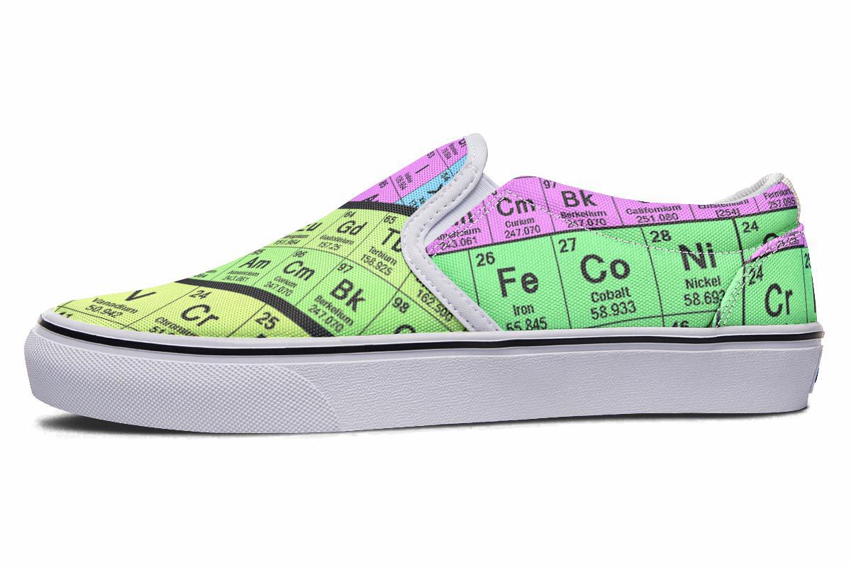 Periodic Table Slip-On Shoes