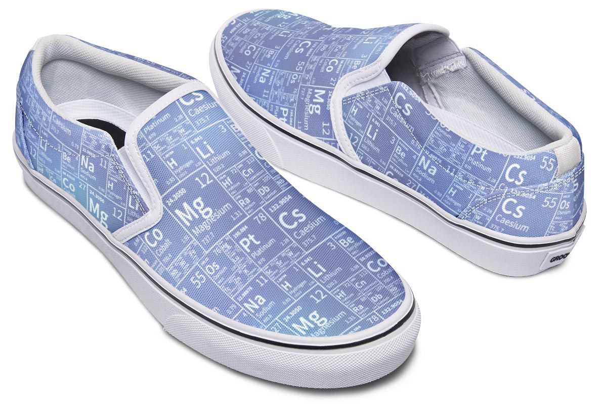 Periodic Table Tile Slip-On Shoes