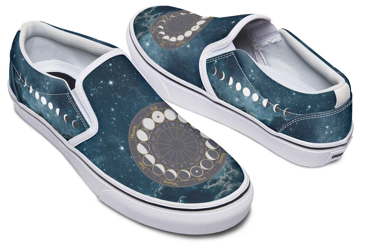 Phases of the Moon Slip-On Shoes