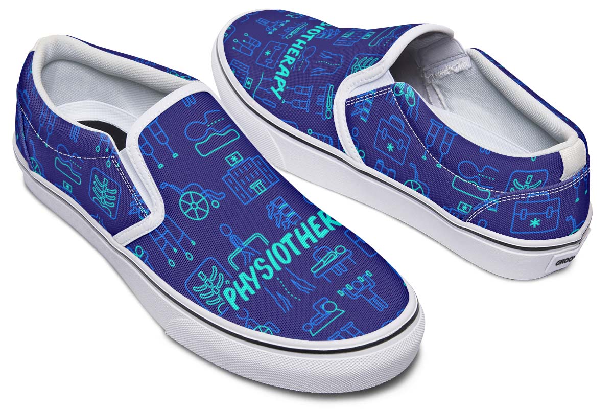 Physiotherapy Pattern Slip-On Shoes