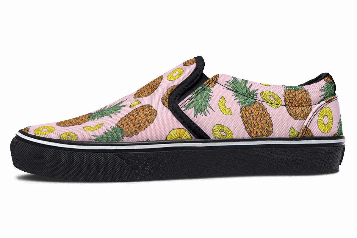 Pineapple vans slip on sale on