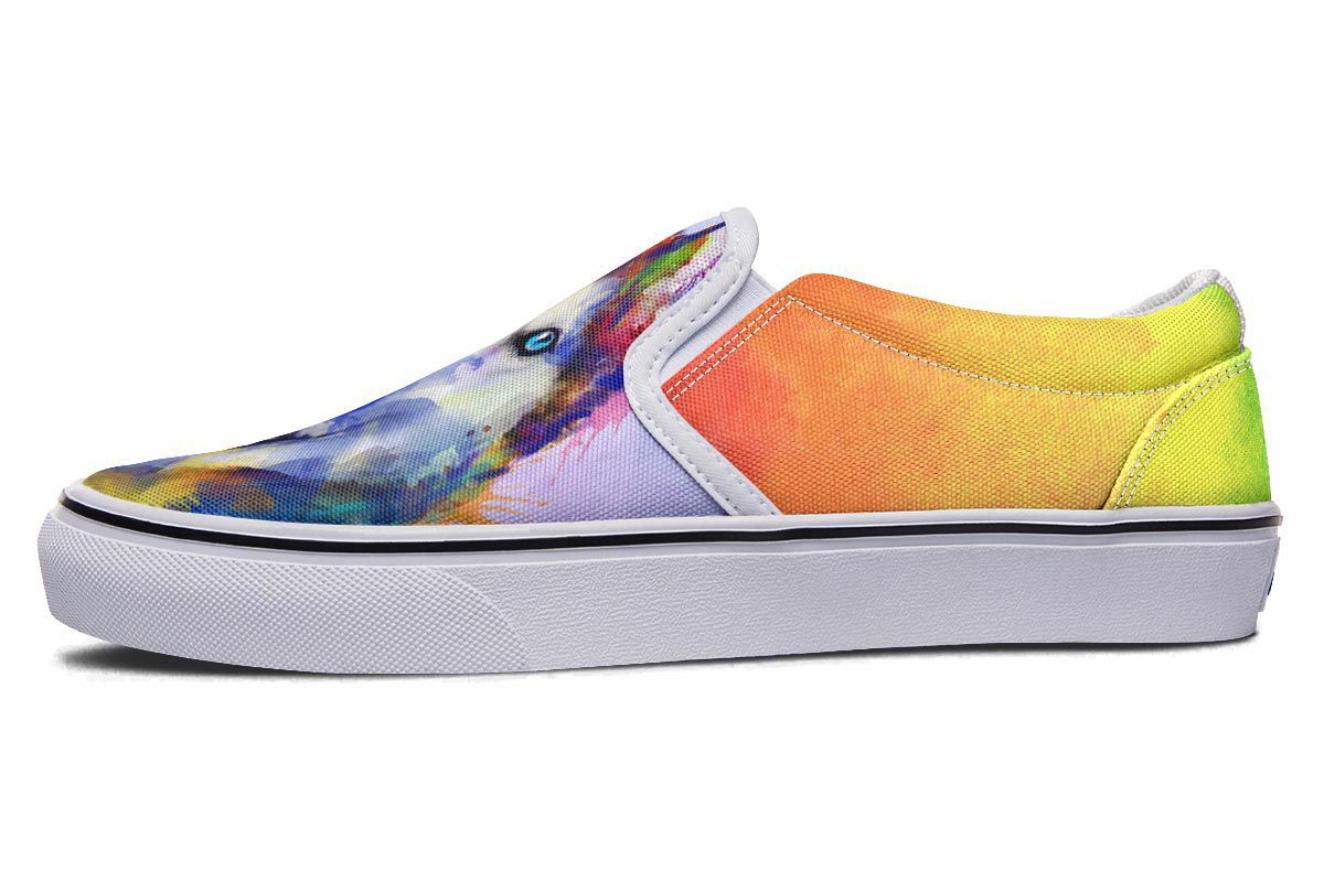 Rainbow Husky Slip-On Shoes