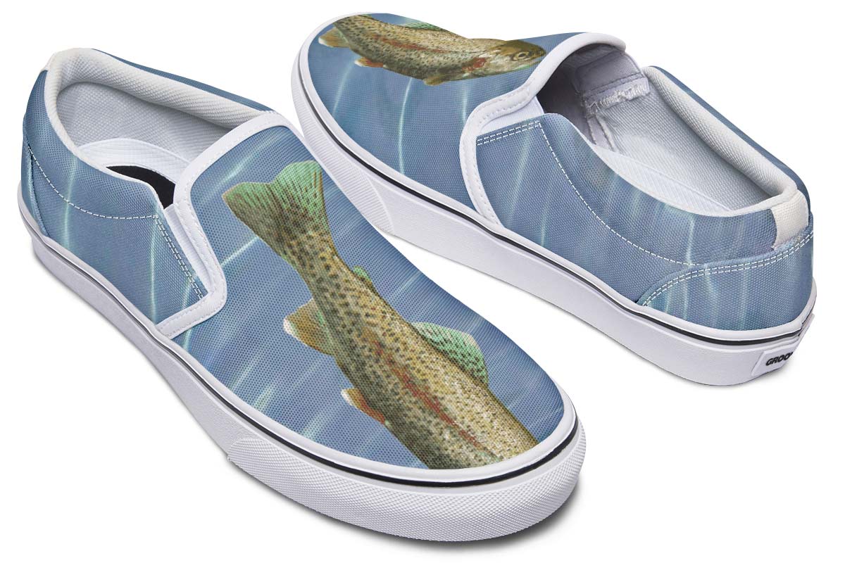 Rainbow Trout Fishing Slip-On Shoes