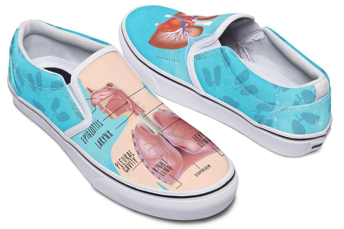 Respiratory System Slip-On Shoes