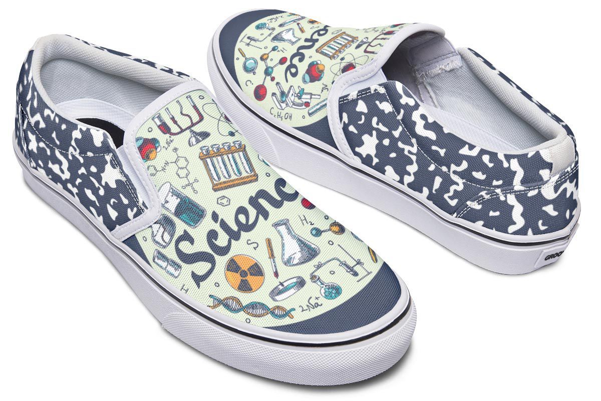 Science Composition Slip-On Shoes