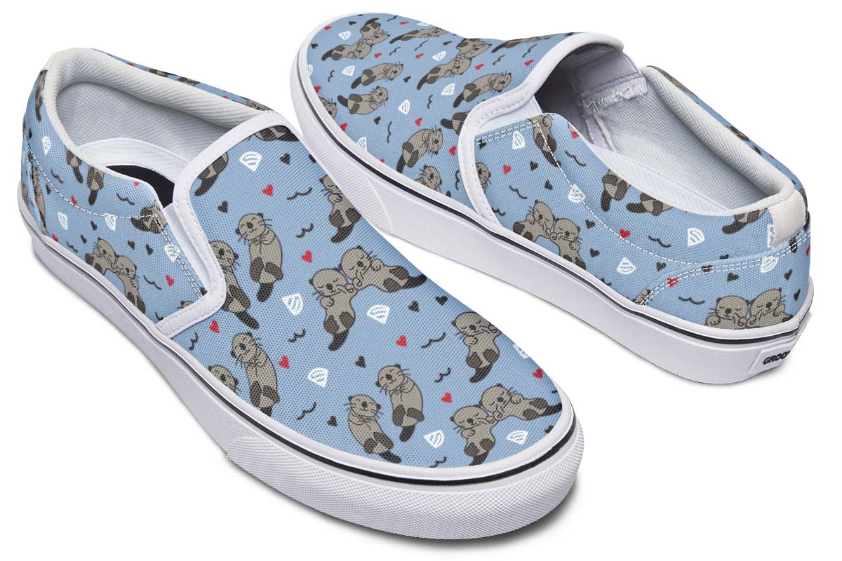 Sea Otter Love Slip-On Shoes