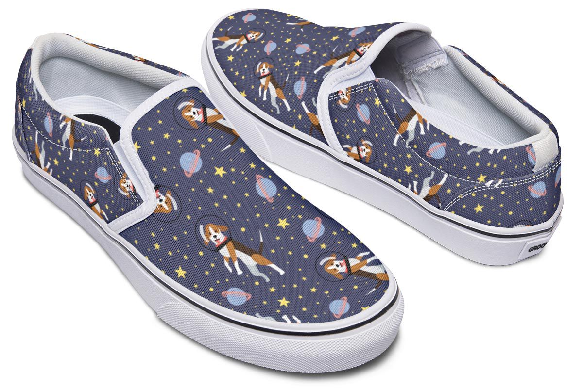 Space Beagle Slip-On Shoes