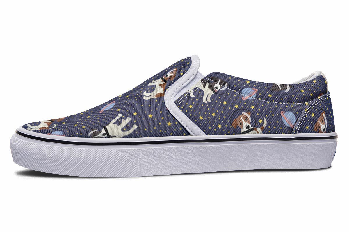 Space Jack Russell Slip-On Shoes