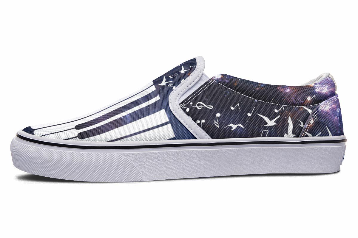 Space Piano Slip-On Shoes