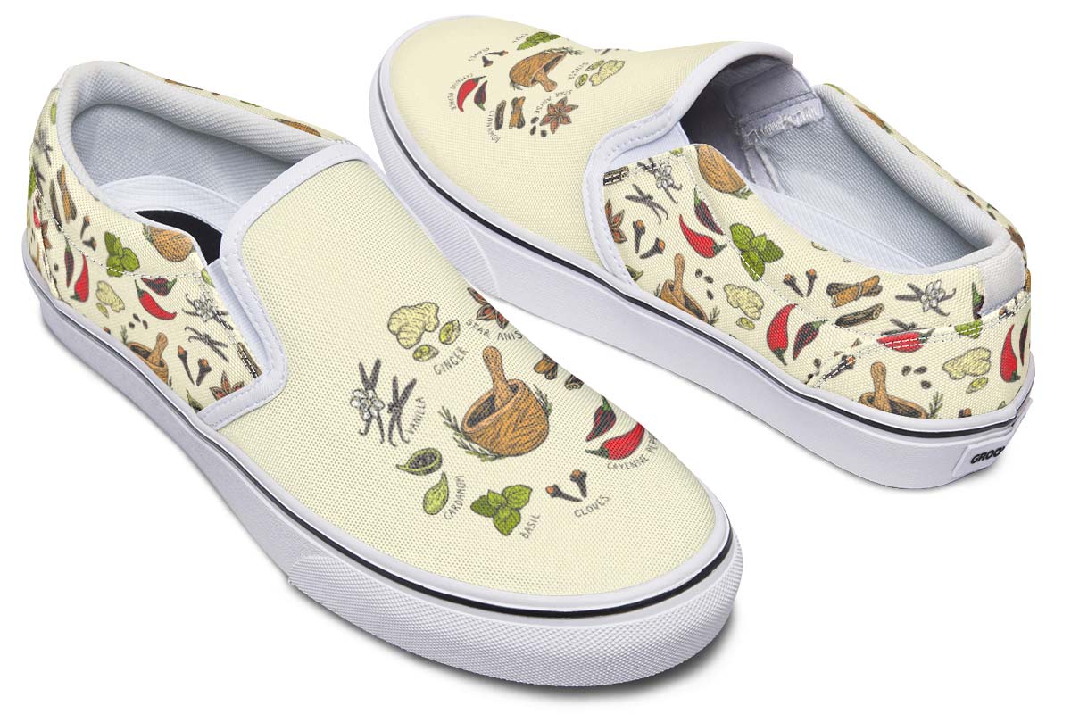 Spices Herbs Slip-On Shoes