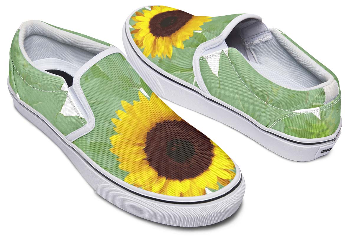 Sunflower Garden Slip-On Shoes