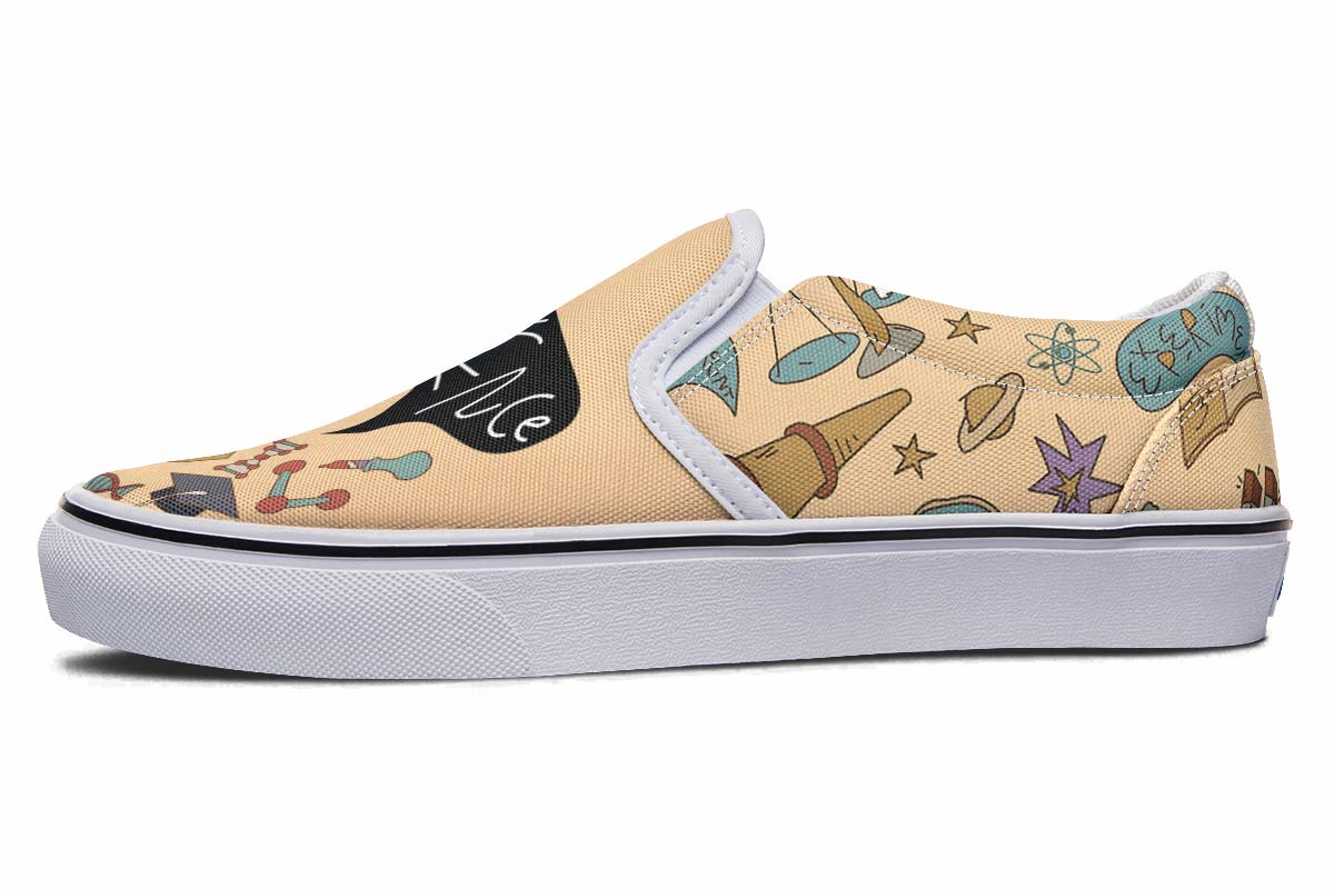 Vintage Scientist Slip-On Shoes