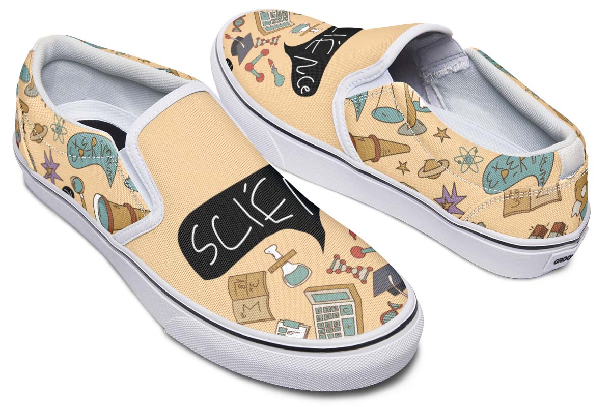 Vintage Scientist Slip-On Shoes