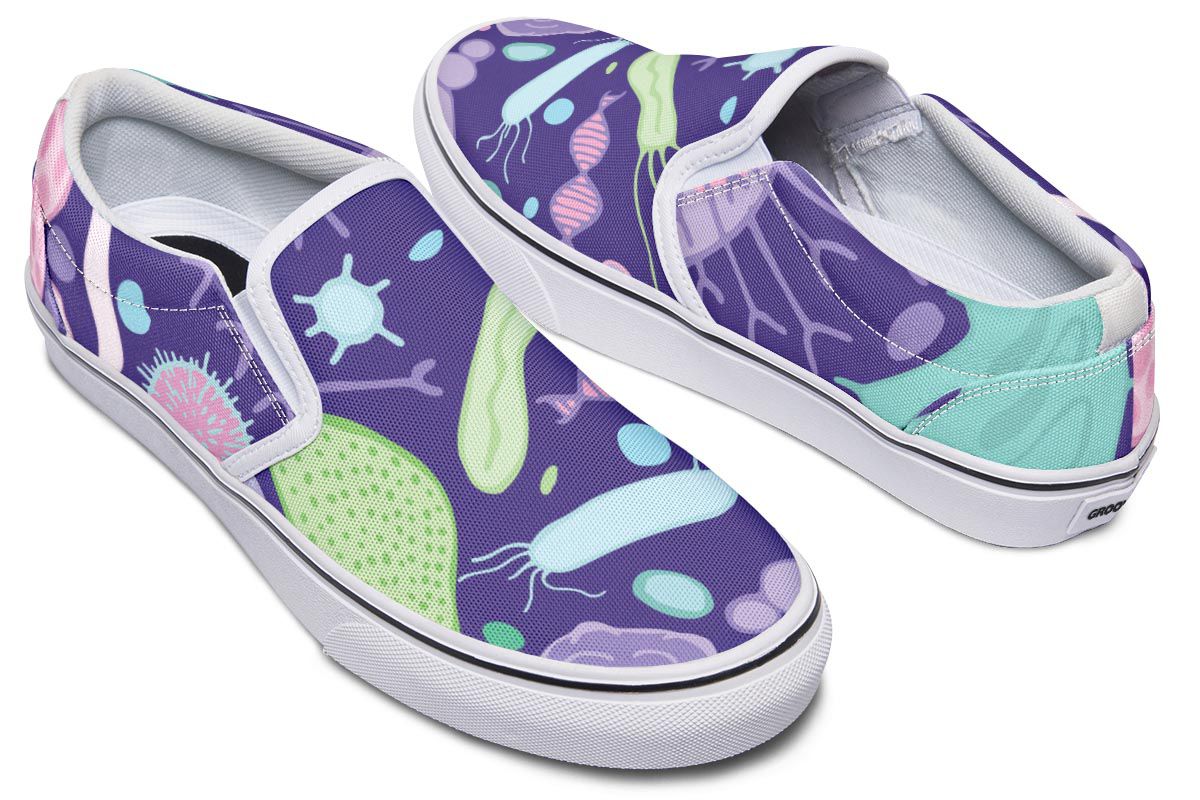 Virus And Bacteria Slip-On Shoes
