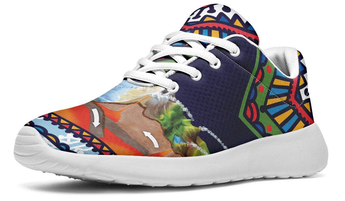 Abstract Tectonic Plates Sneakers