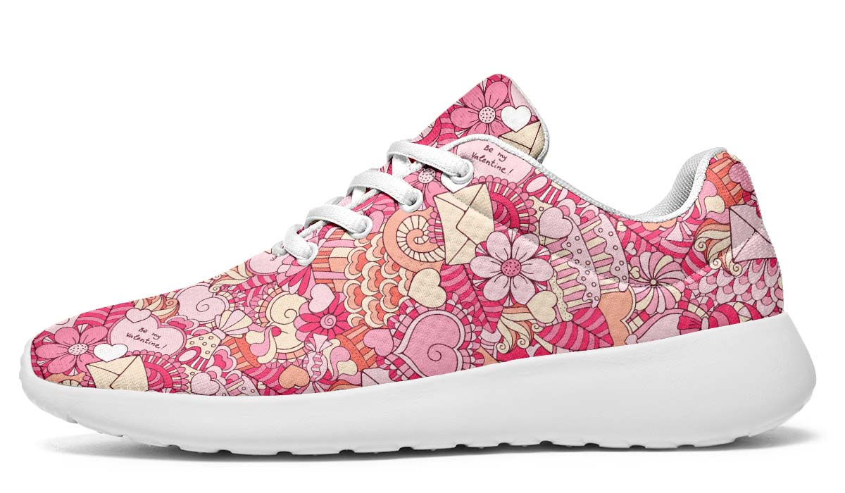Abstract Valentines Day Sneakers