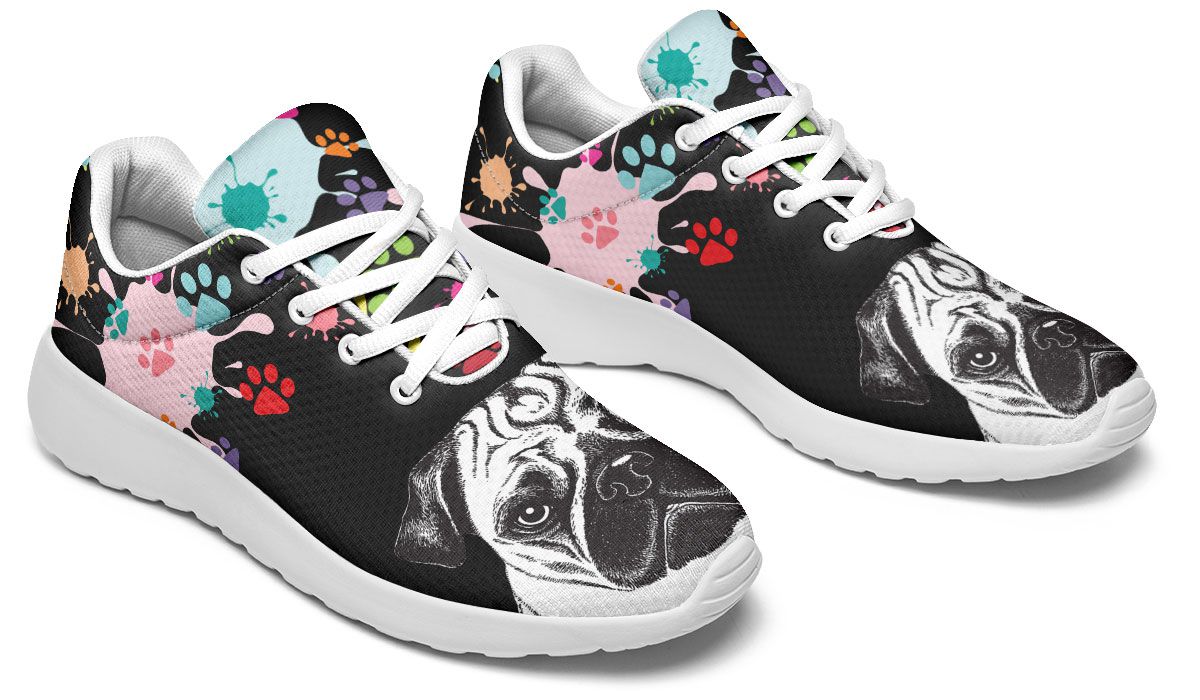 Artsy Pug Sneakers