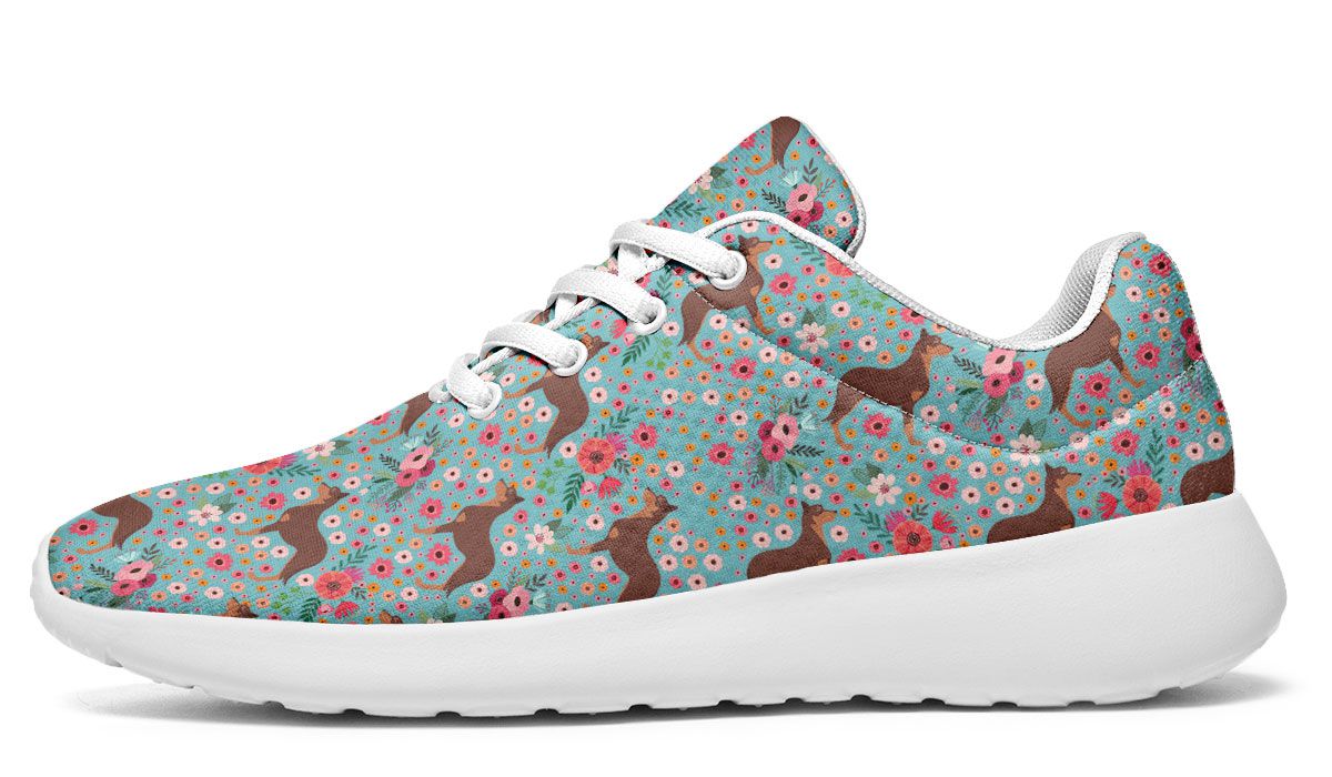 Australian Kelpie Flower Sneakers